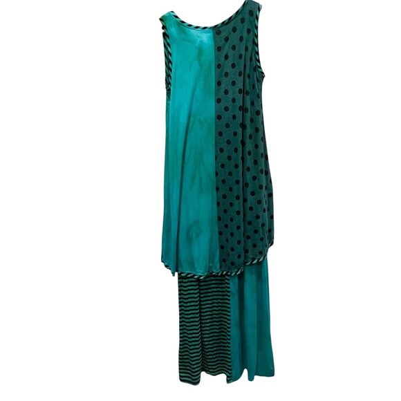 Art of Cloth Cassie Sleeveless Midi Maxi Dress, NWT, USA, Jade, L - Picture 3 of 11